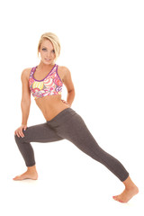 Fototapeta premium woman color sports bra stretch