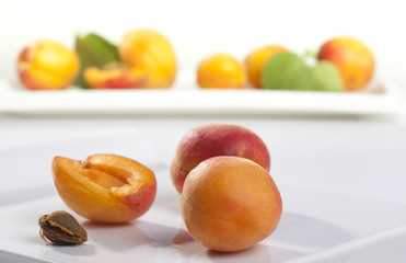 apricot on plate