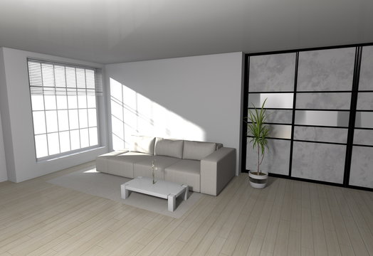 modern livingroom interior - wohnzimmer