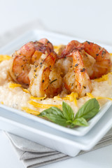 Cheesy Shrimp and grits_eye level