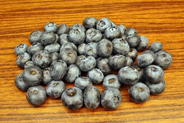 Blueberries on the table