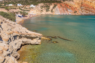 Provatas beach, Milos island, Cyclades, Greece