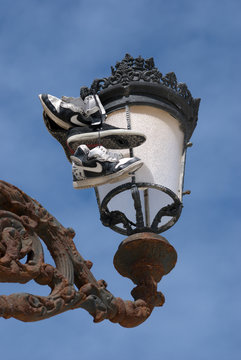 The old lantern in Cadiz,Spain
