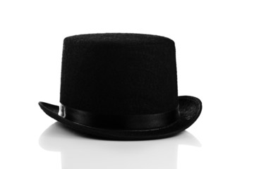 black hat isolated on white background
