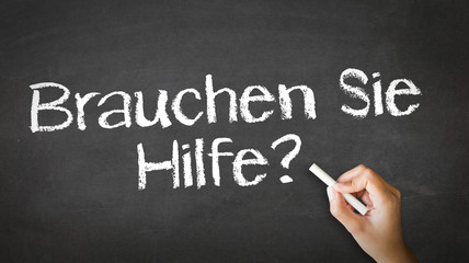 Do you need help (In German)