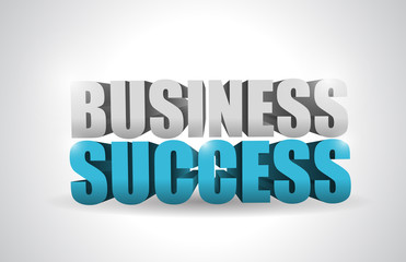 business success text illustration design