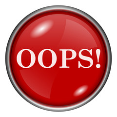 Red round glossy icon