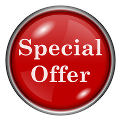 Red round glossy icon