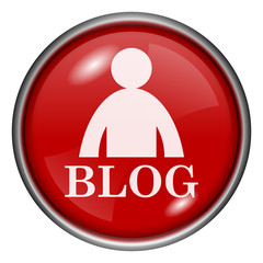 Red round glossy icon