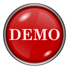 Red round glossy icon