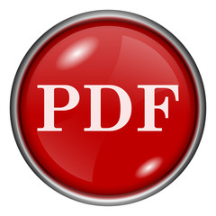 Red round glossy icon