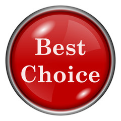 Red round glossy icon