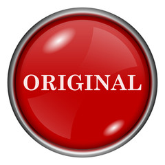Red round glossy icon