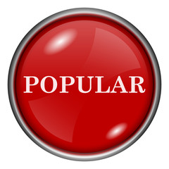 Red round glossy icon