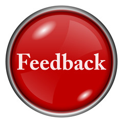 Red round glossy icon