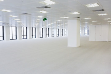Empty open-plan office area