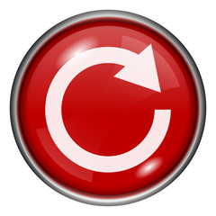 Red round glossy icon