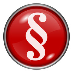 Red round glossy icon