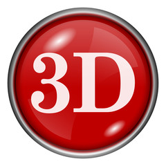 Red round glossy icon