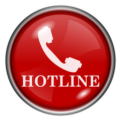 Red round glossy icon