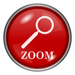 Red round glossy icon