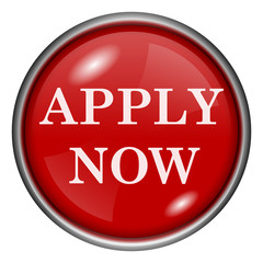 Red round glossy icon