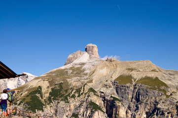 Fototapeta premium Dreischusterspitze - Dolomiten - Alpen