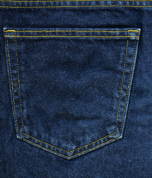 Denim Fabric Texture - Blue Pocket