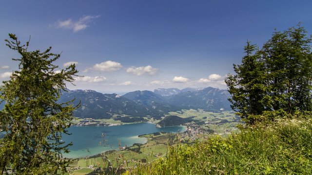 Panorama - Salzkammergut - Wolfgangsee - Footage