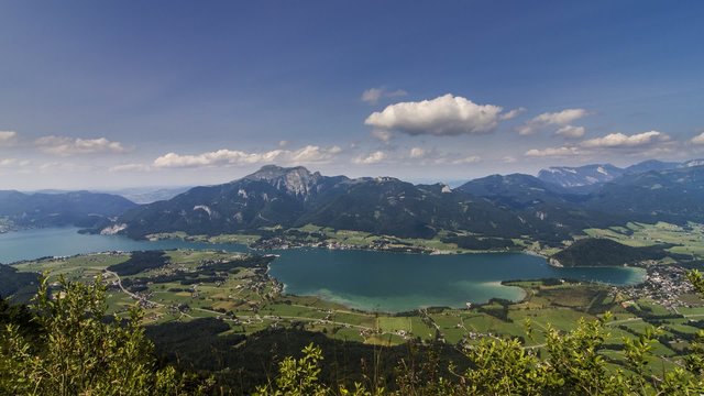 Panorama - Salzkammergut - Wolfgangsee - Footage