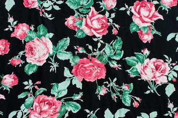 Foto op Canvas Rose fabric background © det-anan sunonethong