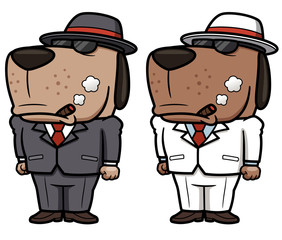 Vector illustration of Angry Dog