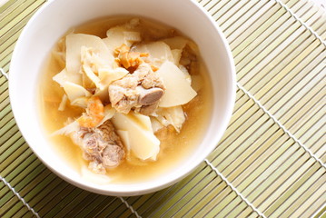 Bamboo Shoot soup, thai food