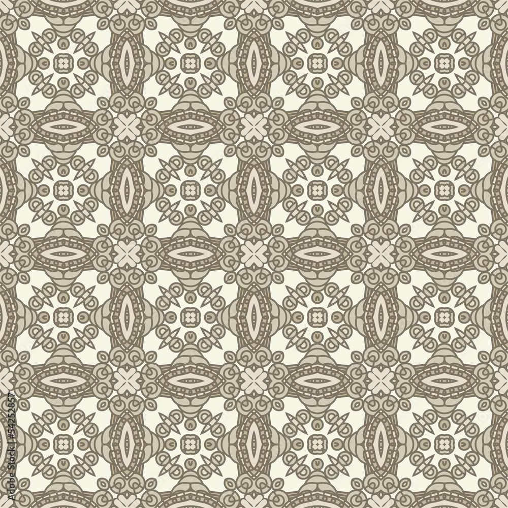 Poster Seamless Colorful Retro Pattern Background