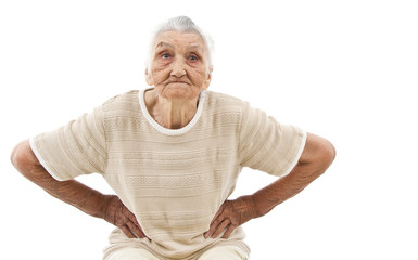 furious old lady
