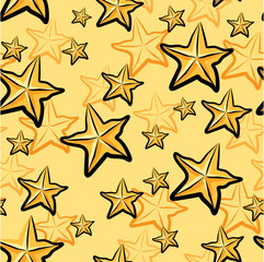 Obraz premium Seamless Star fruits pattern