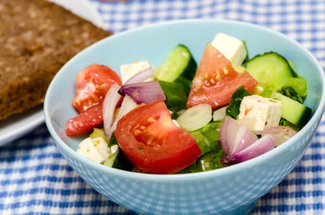 Fresh vegetable salad.