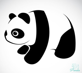 Vector image of an panda