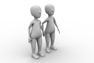 3d render businessman