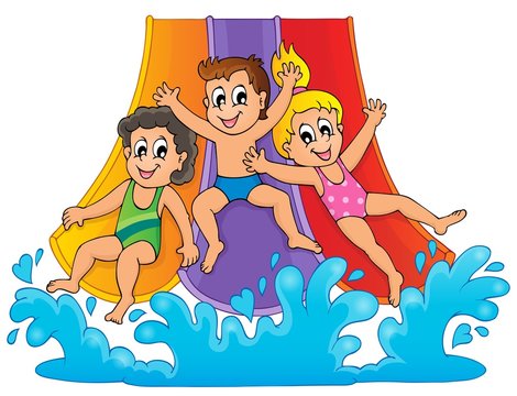 recommend clip art: Image with aquapark theme 1