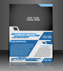 Naklejka premium Vector business brochure, easy editable