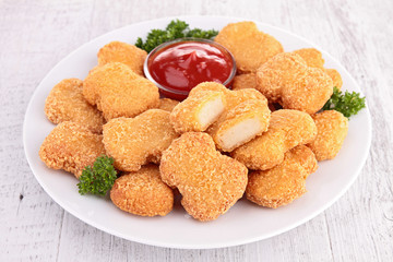 fried chicken nuggets