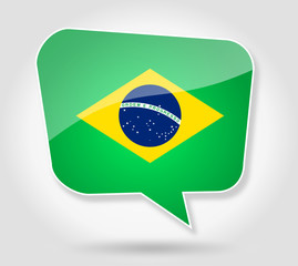 Bulle : Drapeau Br&eacute;sil