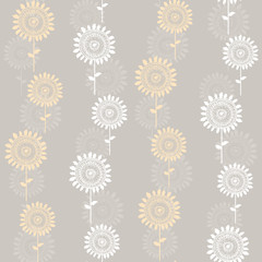 seamless abstract sunflowers