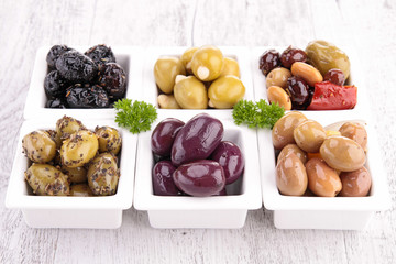 assortment of olives