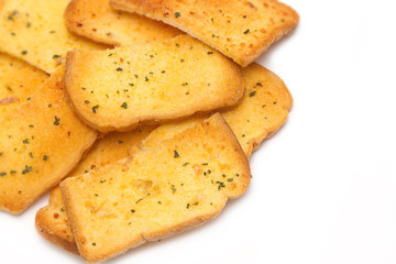 Crispy garlic bread