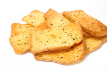 Crispy garlic bread