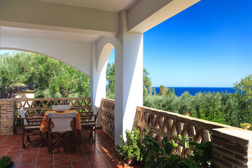 Fototapeta premium Luxurious villa with pool
