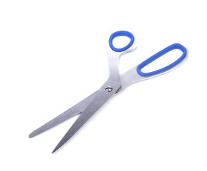 Pair of scissors isolated on a white background
