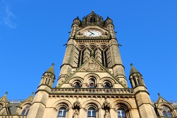 Fototapeta na wymiar Manchester, Wielka Brytania - City Hall